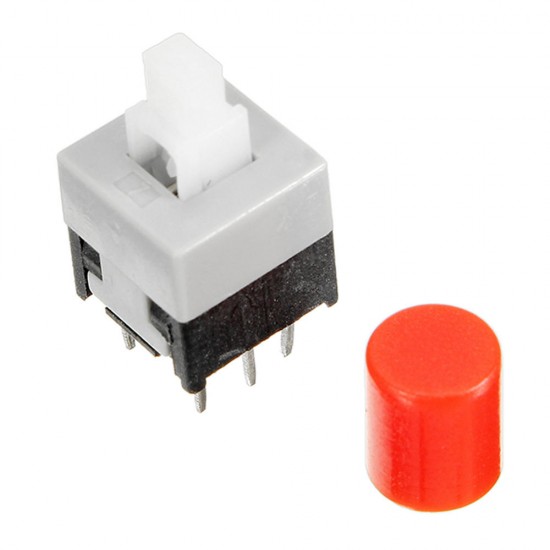 50pcs CJMCU-010 With Lock Button Self-locking Switch Double Row Switch Module