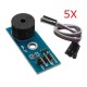 5Pcs 3.3-5V Passive Buzzer Alarm Module