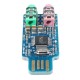 5Pcs Free Drive USB Sound Card Notebook Computer External Sound Card Module USB CM108 Sound Card Chip