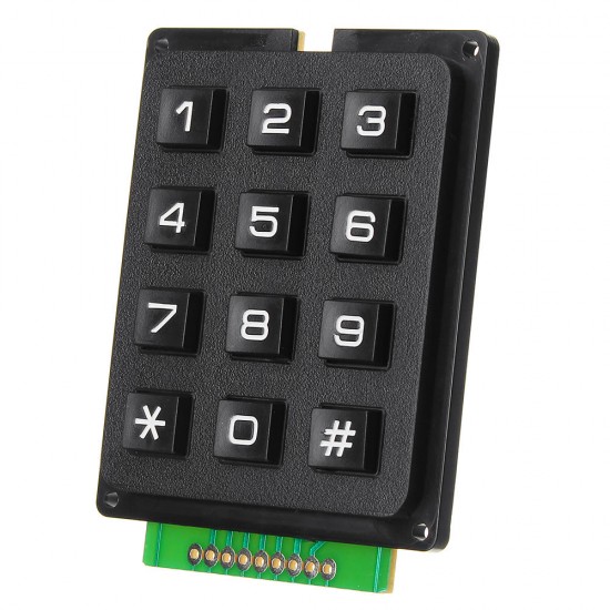 5pcs 12 Key MCU Membrane Switch Keypad 4 x 3 Matrix Array Matrix Keyboard Module for Arduino - products that work with official Arduino boards