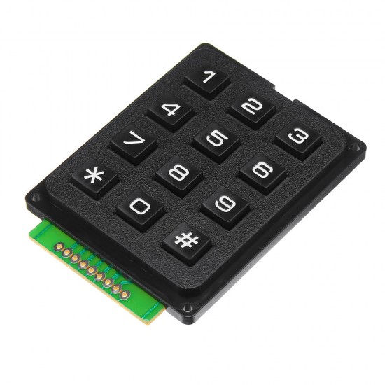 5pcs 12 Key MCU Membrane Switch Keypad 4 x 3 Matrix Array Matrix Keyboard Module for Arduino - products that work with official Arduino boards