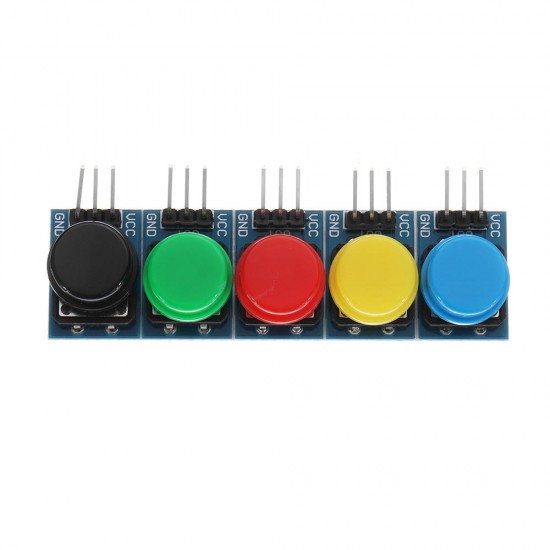 5pcs 12x12MM Big Key Module WAVGAT Push Button Switch Module With Hat High Level Output