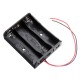 5pcs 3 Slots 18650 Battery Holder Plastic Case Storage Box for 4*3.7V 18650 Lithium Battery