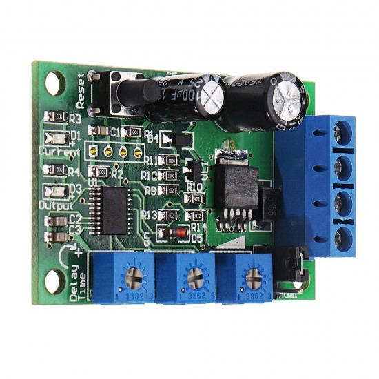 6V12V24V10A DC Motor Overcurrent Protector Block Up Overload Protector Module With Adjustable Current Limiting Switch