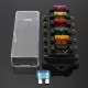 6Way Blade Fuse Box Block Holder ATO ATC Circuit Standard for 12V 24V Car Marine