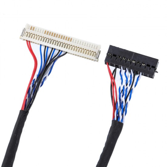 FIX S8 30P 2CH 8-bit LCD Screen LVDS Cable With Buckle Universal For 17-26 Inch LCD Driver Board