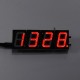 4 Digit LED Electronic Clock Temperature Light Control Version With Housing