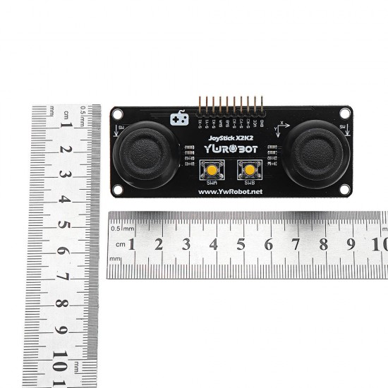 JoyStick 2 Channel PS2 Game Rocker Push Button Module for Arduino - products that work with official Arduino boards