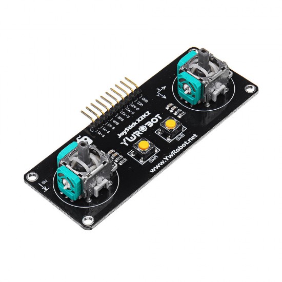 JoyStick 2 Channel PS2 Game Rocker Push Button Module for Arduino - products that work with official Arduino boards