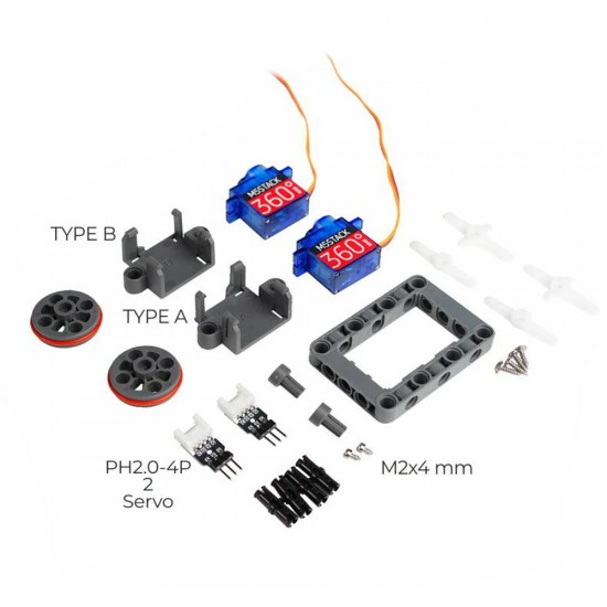 Servo Kit 360 Degree Micro Servo 9g SG90 Servo UIFlow Helicopters Drones Airplane