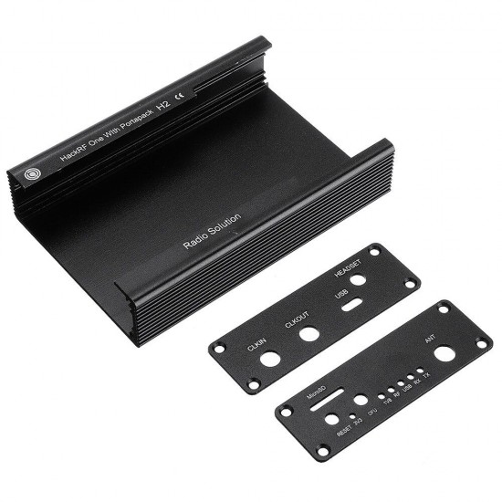 Metal Case Black Aluminum Enclosure Cover Shell for PORTAPACK H2 / ONE SDR Radio