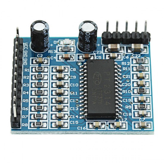 PT2314 Sound Quality Adjustment Module Voice Module IIC 6V-10V Audio Processing Module for Arduino - products that work with official Arduino boards