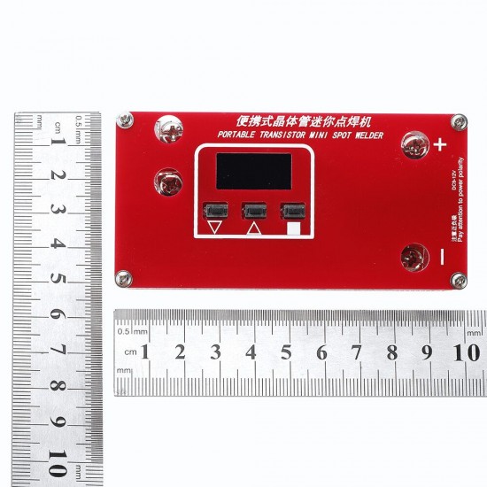 Portable DIY Mini Spot Welder Machine with LCD Display Automatic Touch Welding Mode for 18650 Battery 12V Car Battery Super Capcitor