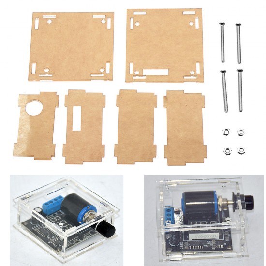 Transparent Acrylic Protective Case For DC 12V 24V 4-20mA Digital Signal Generator Module Board