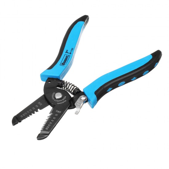 BT1151 Wire Stripper Plier 10-22AWG 0.6-2.6mm Copper Cable Hardened Steel Plier