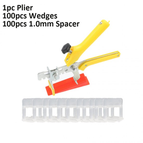 Tile Leveling System 1/1.5/2mm Tile Leveler Spacers Clips Reusable Tools