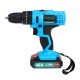 48VF 3000mAh Electric Impact Drill Rechargeable Power Screwdriver 25+1 Torque W/ 1 or 2 Li-ion Battery