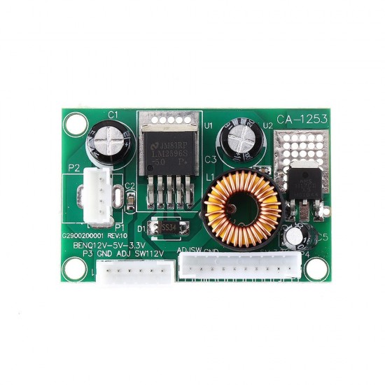 10pcs DC12V to DC5V/3.3V 3A Converter Step Down Module CA-1253 Power Supply Board