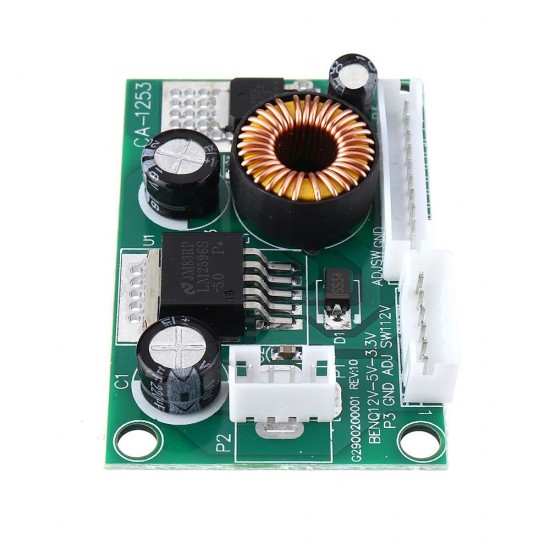 10pcs DC12V to DC5V/3.3V 3A Converter Step Down Module CA-1253 Power Supply Board