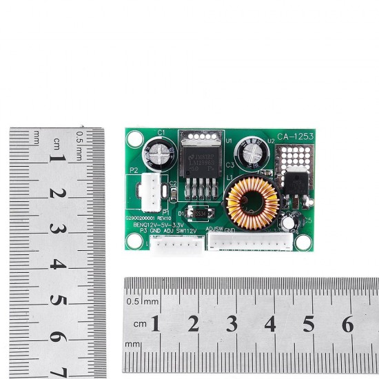 3pcs DC12V to DC5V/3.3V 3A Converter Step Down Module CA-1253 Power Supply Board