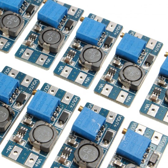 50 Pcs Step Up Power Supply Module 2A 2V-24V DC-DC Booster Power Module