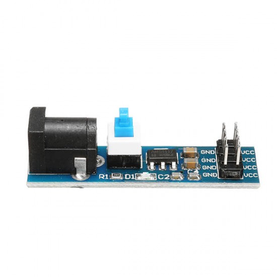 5Pcs AMS1117 3.3V Power Supply Module With DC Socket And Switch