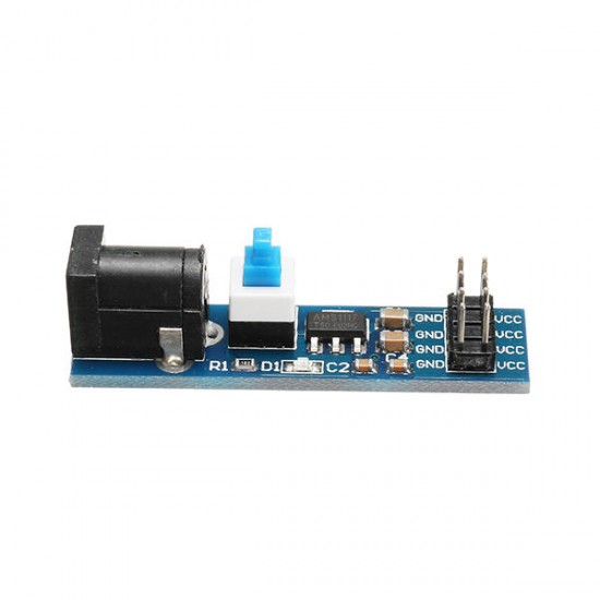 5Pcs AMS1117 5V Power Supply Module With DC Socket And Switch