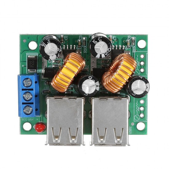 5pcs 36/24/12/9V to 5V 3A Step Down Module 4USB Interface Car charging Solar Buck Power Supply