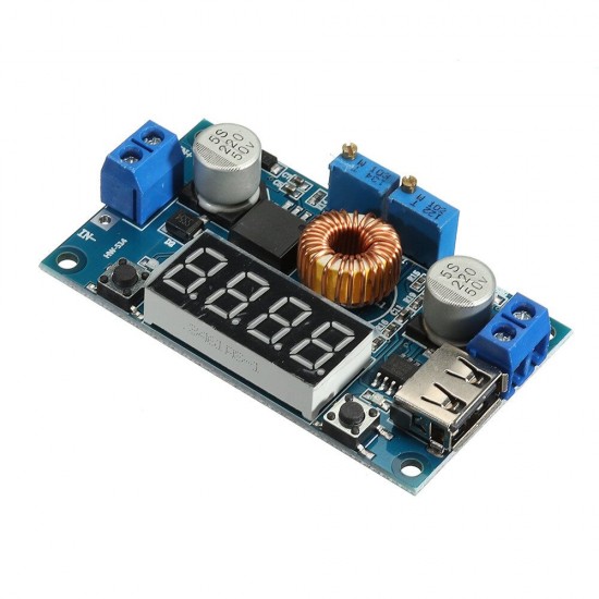 5pcs 5A Constant Voltage Current Step Down Power Supply Module With USB Charging Power Bank Conversion Board