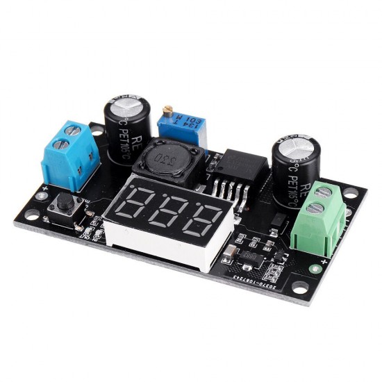 5pcs LM2596 DC-DC Step Down Adjustable Power Supply Module with LED Display 3-36V to 1.5-34V/3A
