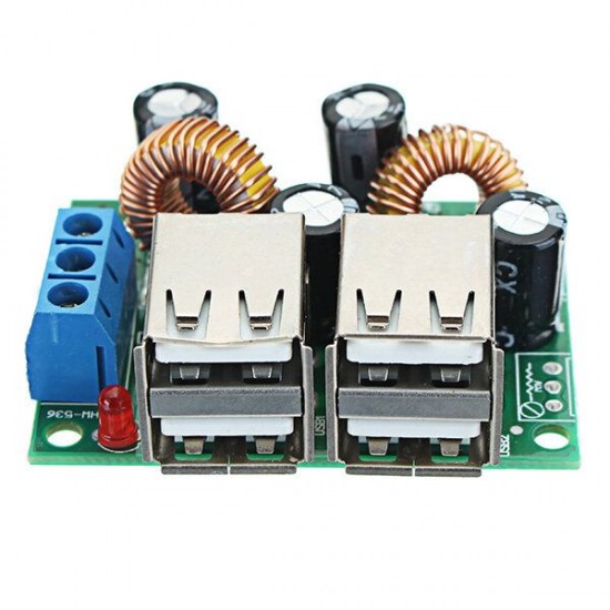 7-40V 3A Multifunction Vehicle 4 USB Interface Car Charger 36/24/12/9V To 5V 3A Buck Module Step Down Board Lighter Power Supply