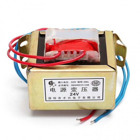 80W AC 220V To 24V Single Low Frequency E Type Isolation Small Power Transformer