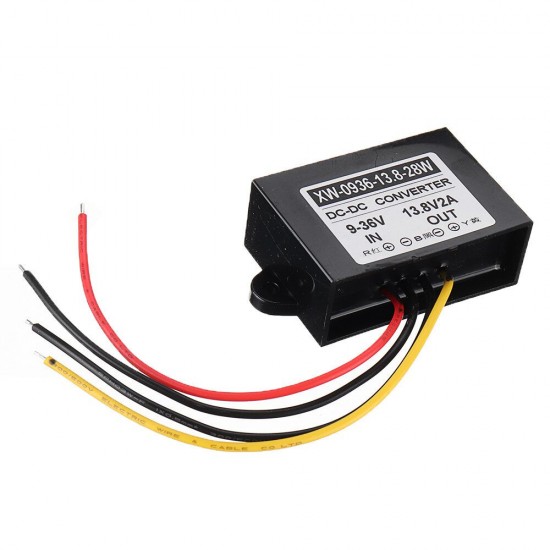 9-36V to 13.8V 2A Boost Buck Regulator 12V 24V to 13.8V 28W Automatic Step up and Step Down Power Supply Converter