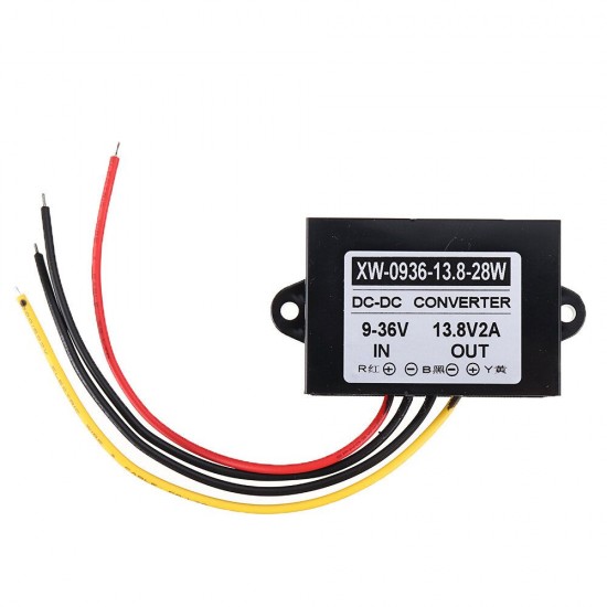 9-36V to 13.8V 2A Boost Buck Regulator 12V 24V to 13.8V 28W Automatic Step up and Step Down Power Supply Converter