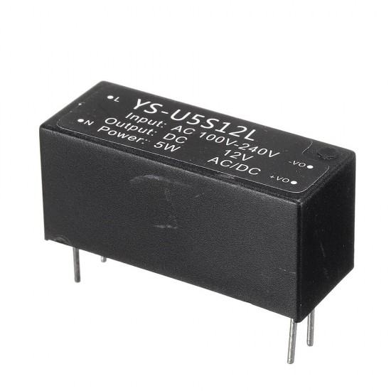 B-U5S12L 12V 400mA Glue Power Module 5W 12V Small Instrument Small Volume Glue Power Supply