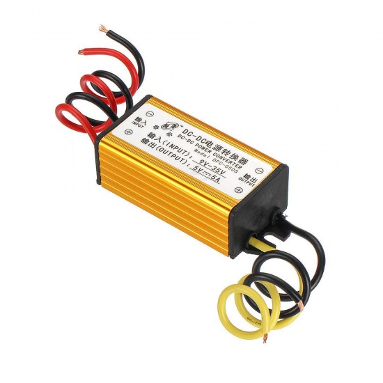 DC-DC 12V 24V to 5V 5A Buck Converter 9-35V Input Step Down Power Supply Module Car LED Power Converter