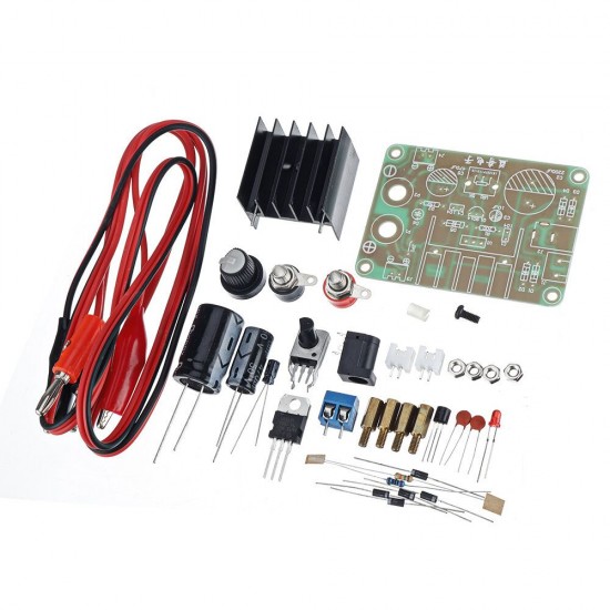 DIY DC/AC To DC LM317 Power Continuous Adjustable Voltage Regulator 1.25V-37V With Protection Kit