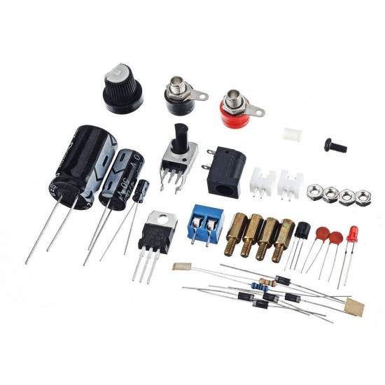 DIY DC/AC To DC LM317 Power Continuous Adjustable Voltage Regulator 1.25V-37V With Protection Kit