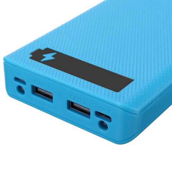 Ordinary Version 10*18650 Power Bank Case Dual USB DIY Shell 18650 battery Holder Charging Box