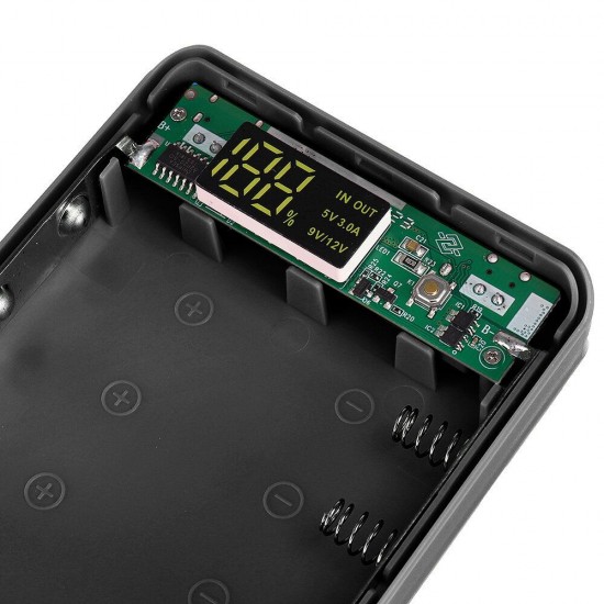 Quick Charge Version 10*18650 Power Bank Case Dual USB Mobile Phone Charge QC 3.0 PD DIY Shell 18650 Battery Holder Charging Box