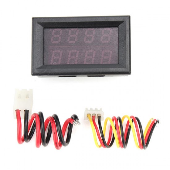 0-33V 0-3A Four Bit Voltage Current Meter DC Double Digital LED Display Voltmeter Ammeter