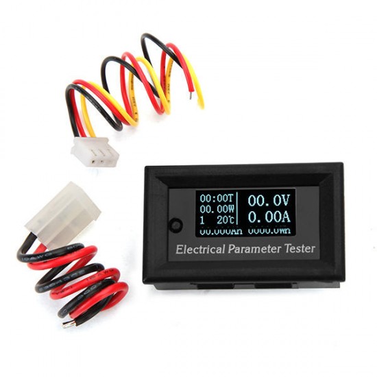 7 In 1 100V 10A White OLED Digital Electrical Parameter Tester Ammeter