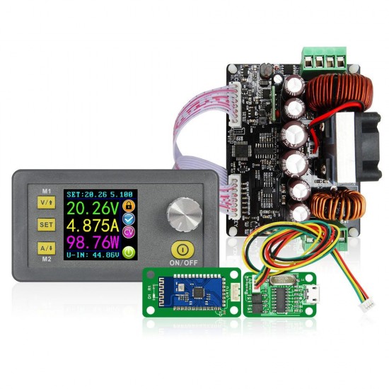 DPH5005 Buck-boost Converter Constant Voltage Current Programmable Digital Control Adjustable Power Supply Color LCD Voltmeter 50V 5A Module