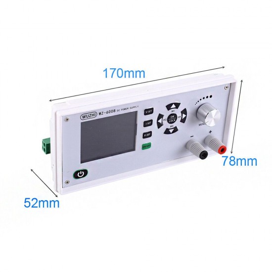 WZ-6008 DC-DC Voltage Current Step Down Power Supply Module Buck Voltage Converter Voltmeter 8A 480W with Programmable 2.4inch TFT LCD Display