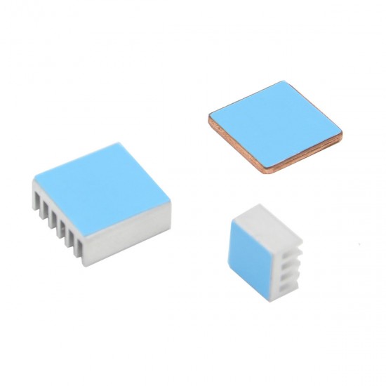 3SET Aluminum Heat Sink Copper Heat Sink For Raspberry Pi 3 Model B / Pi 2 / B+