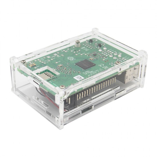 4 in 1 Raspberry Pi 3 Model B+(Plus) + Acrylic Case + Cooling fan + Heatsink Kit