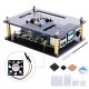 52Pi Dark Brown / Clear Acrylic Case with Cooling Fan for Raspberry Pi 4B / 3B+ / 3B