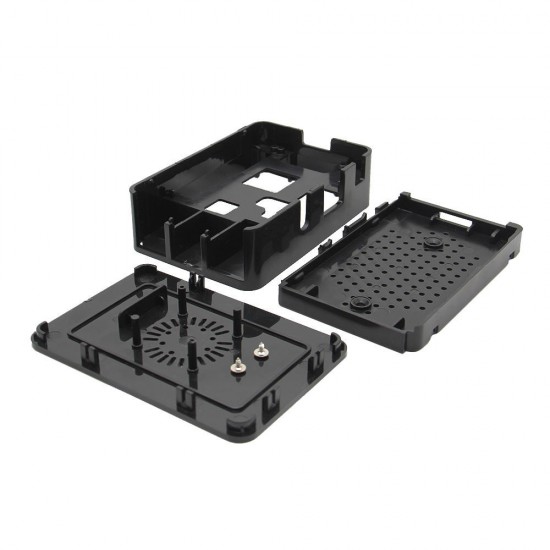 ABS Enclosure Case Support Cooling Fan For Raspberry Pi Model 3B / 2B / B+