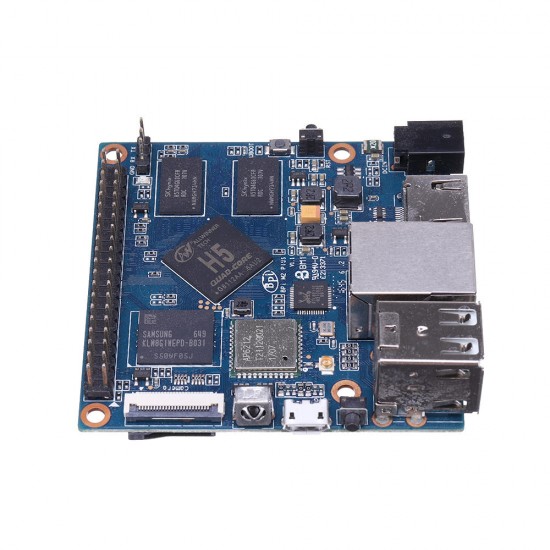 Banana PI BPI-M2+ H5 Quad-core 1.2GHz Cortex-A7 1GB DDR3 8GB eMMC With WIFI & bluetooth Onboard Single Board Computer Development Board Mini PC Learning Board