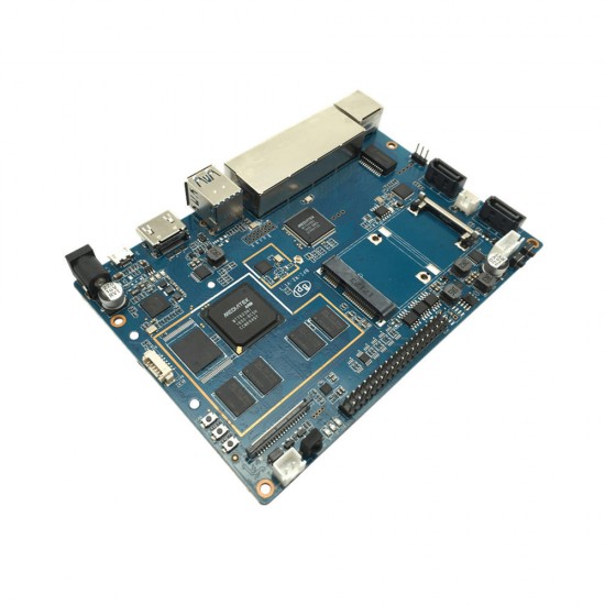 Banana Pi BPI-R2 MT7623N Quad-core ARM Cortex-A7 2G DDR3 4G LAN Ports 1G WAN 8GB eMMC With WIFI & bluetooth Onboard Single Board Computer Development Board Mini PC Learning Board